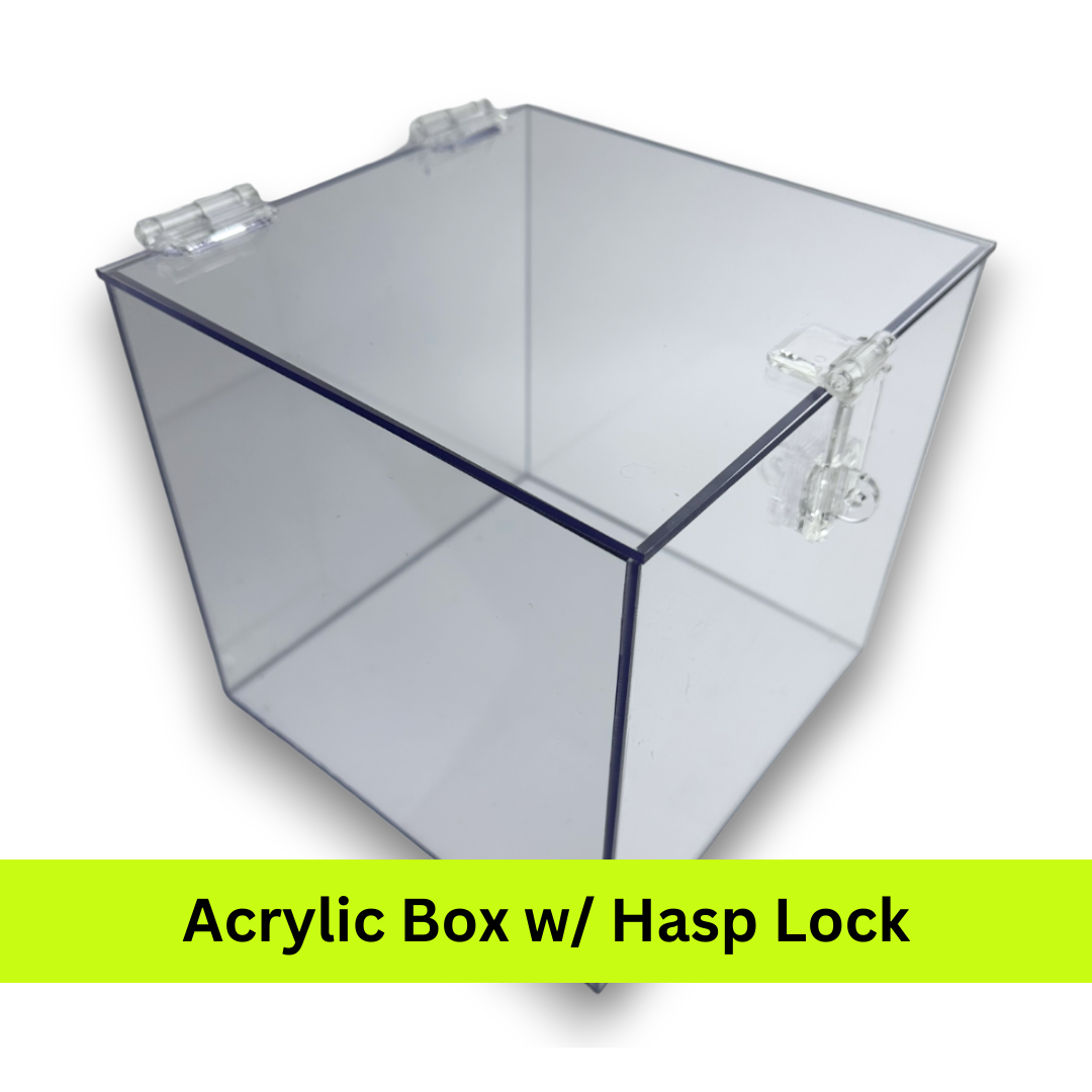 Acrylic Boxes with Hinged & Locking Lids