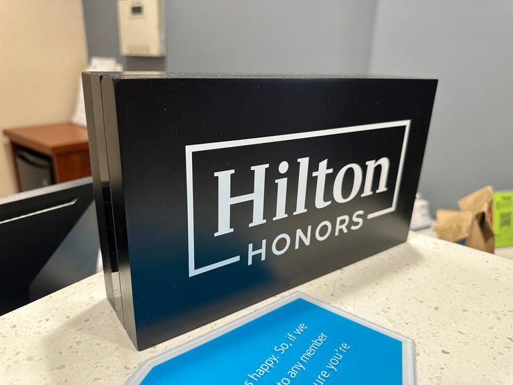 Custom Black Acrylic Sign w/ Custom UV Printing