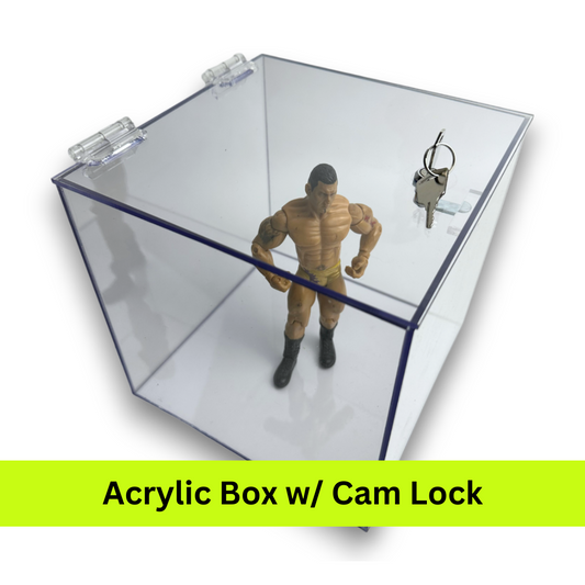 Acrylic 5-Sided Box w/ Cam Lock
