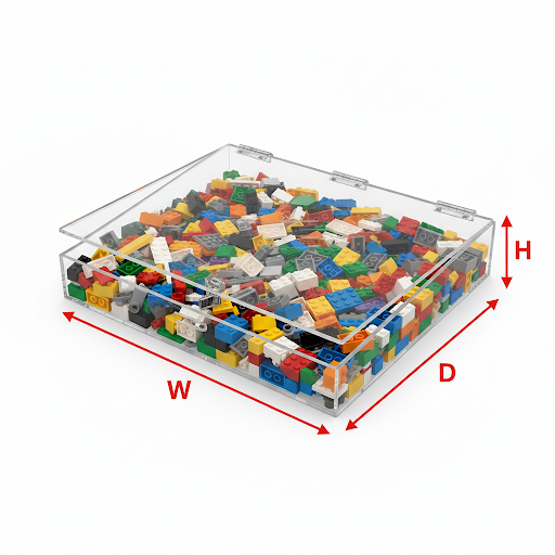 Clear Acrylic Display Tray With Camlock - Custom Size