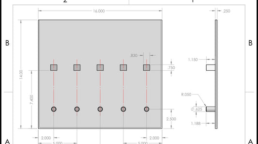 Custom Made Clear Acrylic Display Board