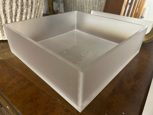 Custom Made Frosted Acrylic Display Case - Box 
