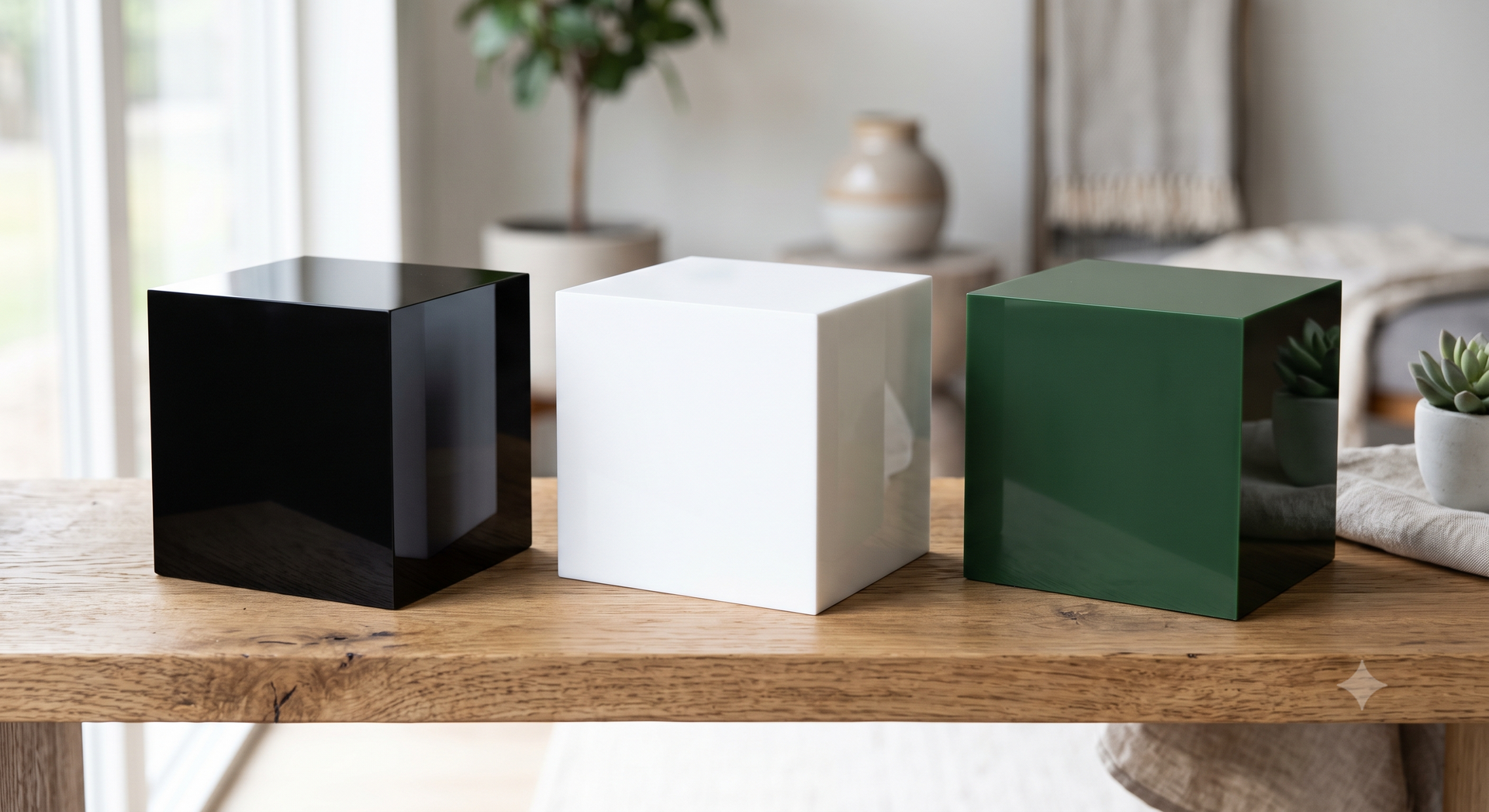 Custom Made Colored Acrylic Display Boxes