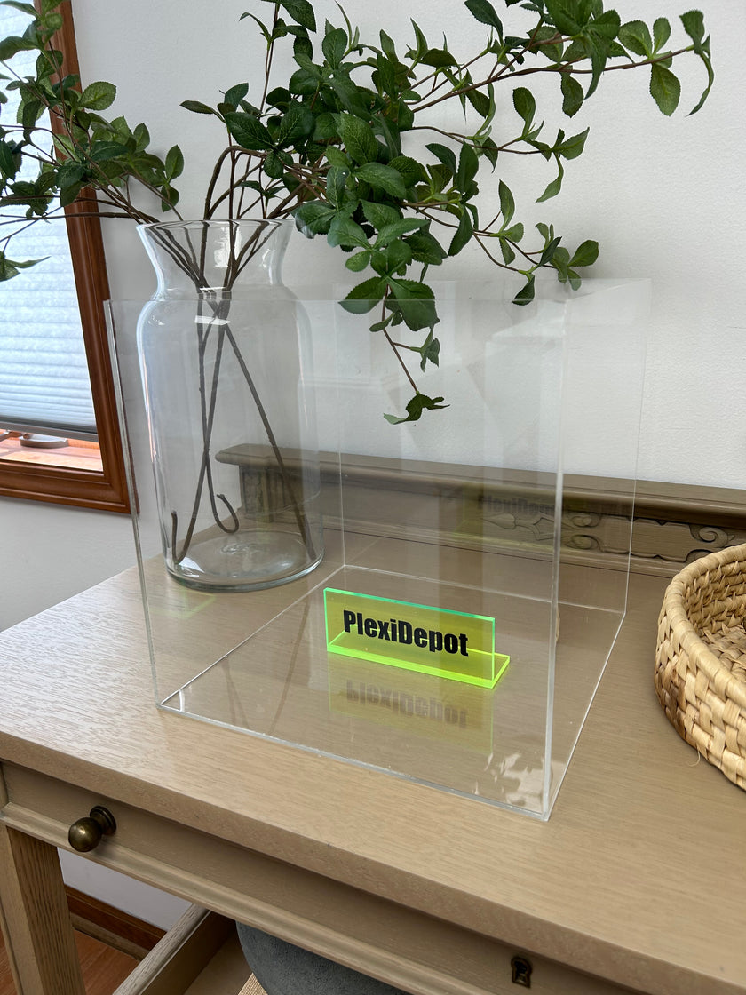 5 Sided Clear Acrylic Box