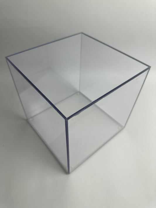 Custom Made Clear 5 Sided Acrylic Display Box - Case