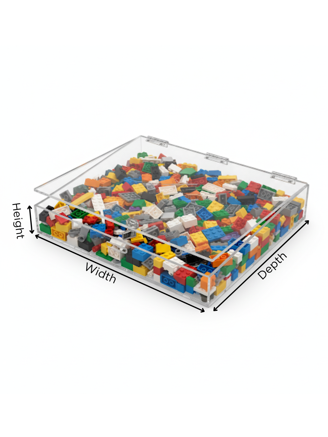 Clear Acrylic Display Tray With Camlock - Custom Size