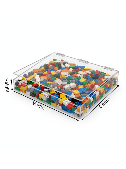 Clear Acrylic Display Tray With Camlock - Custom Size