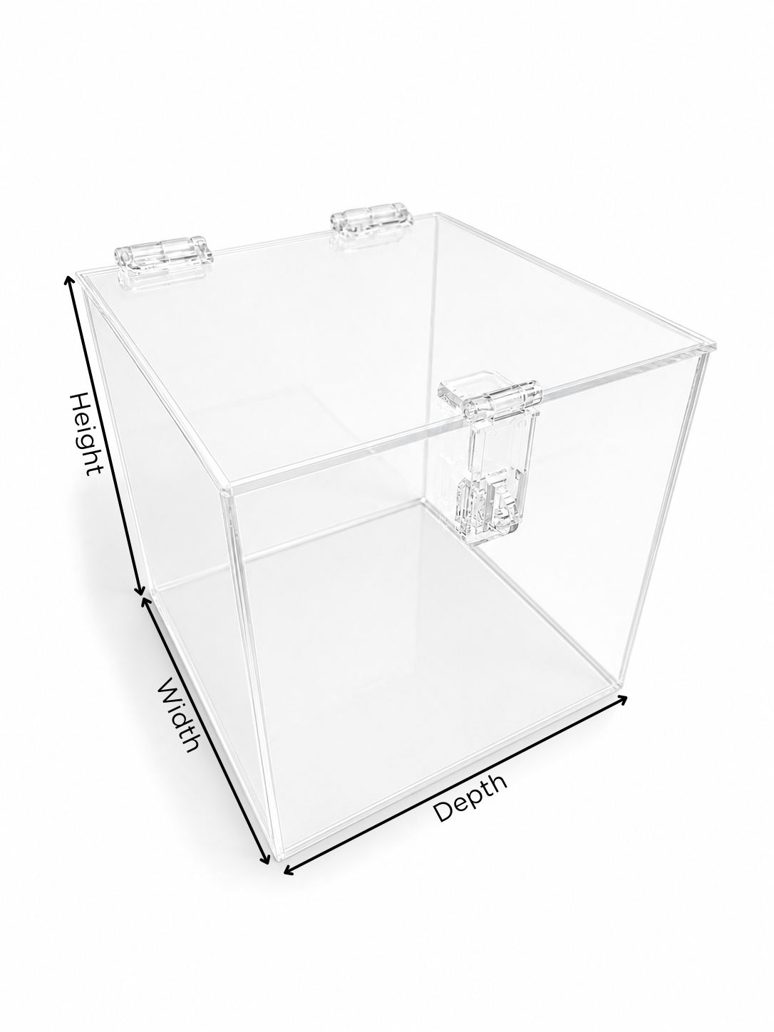 Custom Clear Acrylic Box With Hasp