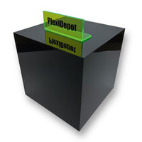 Black Acrylic 5-Sided Box