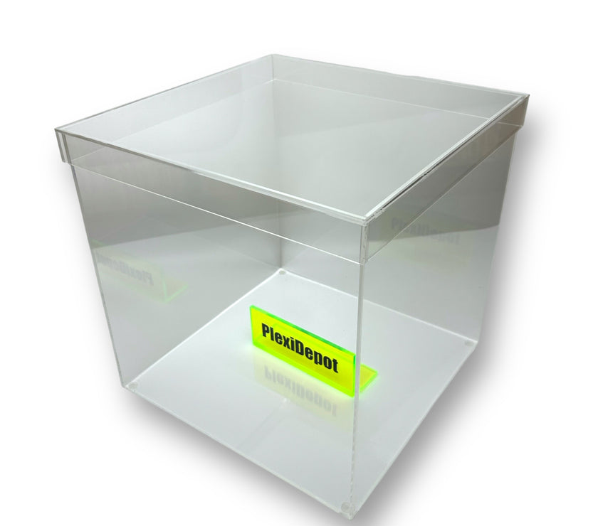 Acrylic 5-Sided Box w/ Shoebox Lid