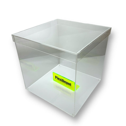 Acrylic 5-Sided Box w/ Shoebox Lid