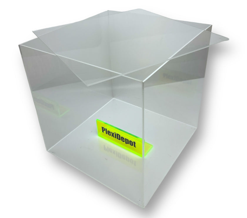 Acrylic 5-Sided Box w/ Removable Lid