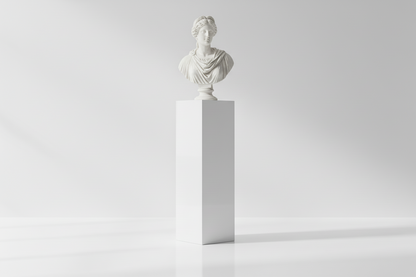 White Acrylic Display Pedestals