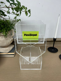 5 Sided Clear Acrylic Box